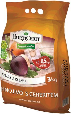 HortiCerit - Hnojivo s Cereritom pre cibuľu a cesnak 3 kg
