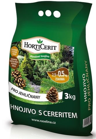 HortiCerit - Hnojivo s Cereritom pre ihličnany 3 kg
