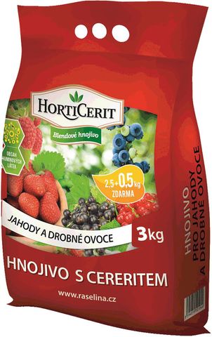 HortiCerit - Hnojivo s Cereritom pre jahody a drobné ovocie 3 kg