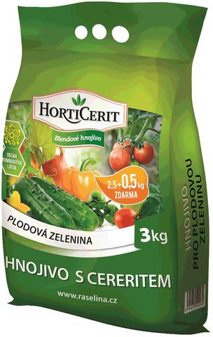 HortiCerit - Hnojivo s Cereritom pre plodovú zeleninu 3 kg